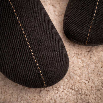 Mens Lazy Dogz Paul Black Slippers - Black