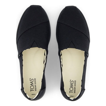 Womens Toms Alpargata Plus Espadrilles - Black with Black