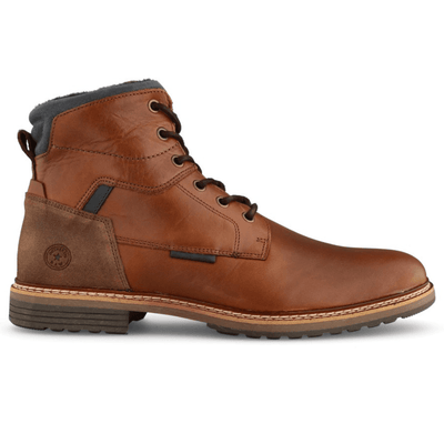 Escape Mens Kingsfield Laced Ankle Boots - Brandy