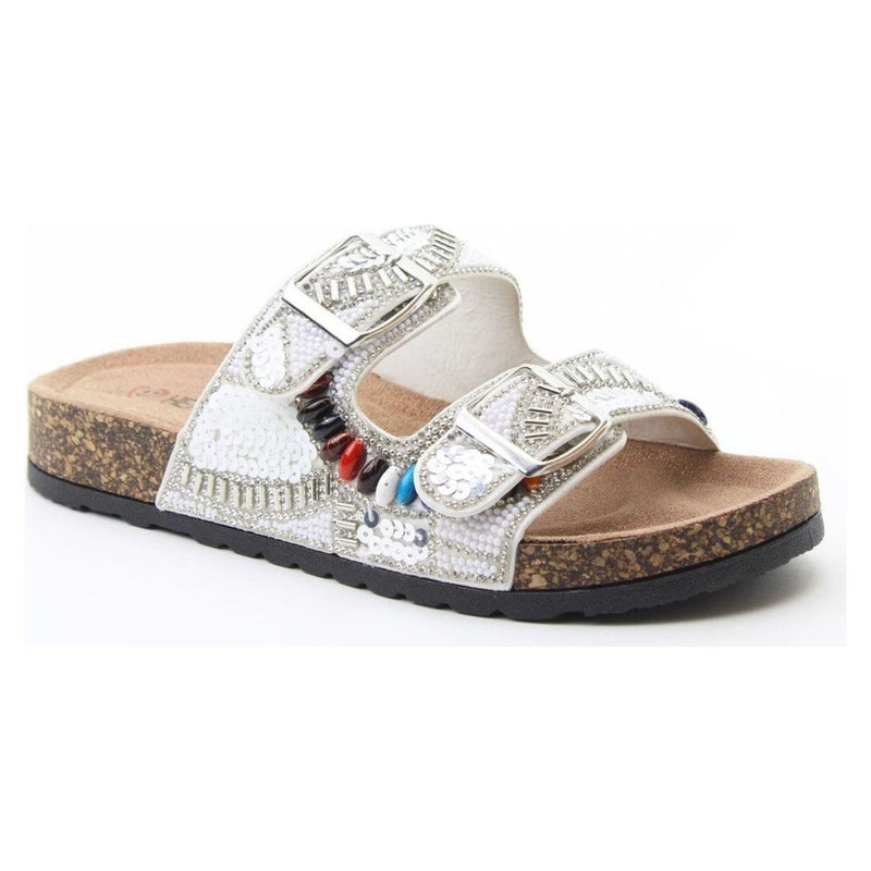 Womens Heavenly Feet Jess Sandals - White