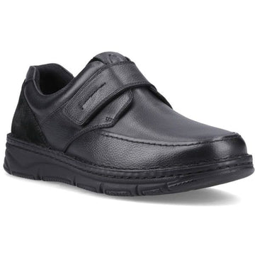 Mens Hush Puppies Forde Touch Fastening Casual Shoes - Black