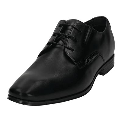 Bugatti Mens A311K Black Leather Lace Up Smart Shoes - Black