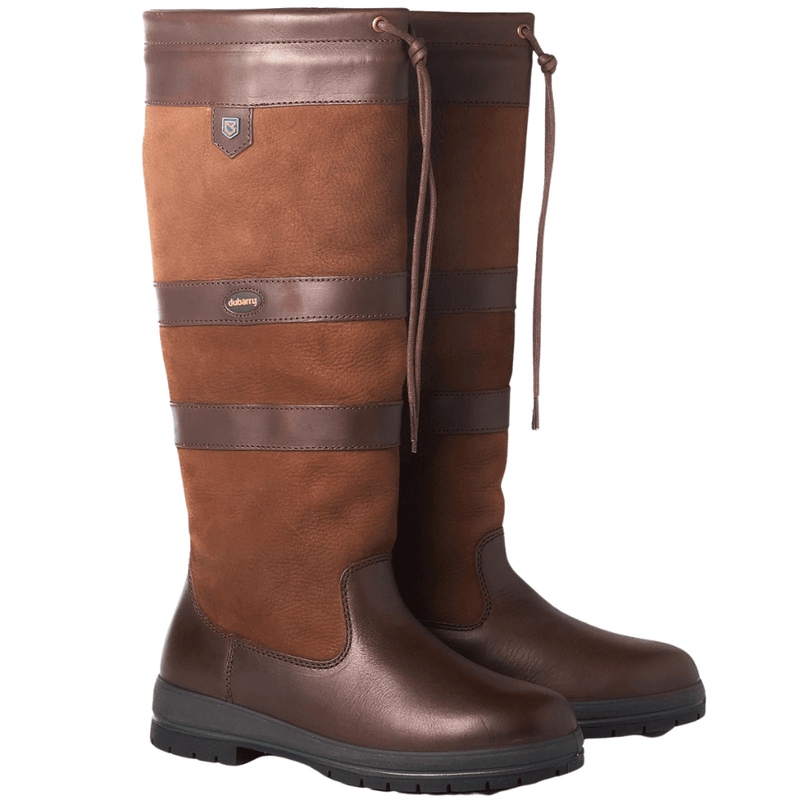 Womens Dubarry Galway Ladies Waterproof Country Boots - Walnut