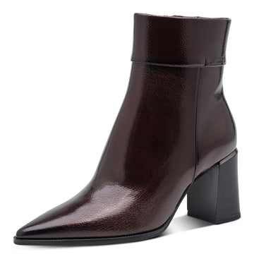 Womens Tamaris 25395 Ankle Boots - Merlot