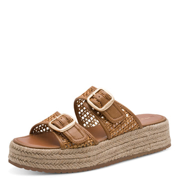 Womens Tamaris 27221 Cognac Sandals - Cognac