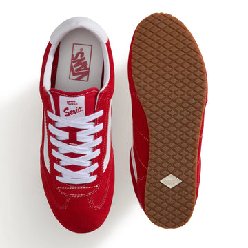 Womens Vans Super Lowpro Trainers - Racing Red