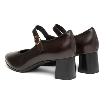 Womens Ara 52406 Audrey Block Heels - Chocolate Brown