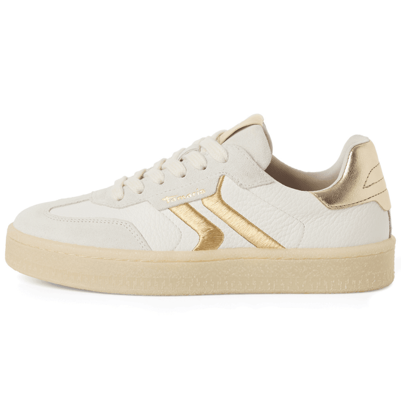Womens Tamaris 23723 Gumsole Trainers - White