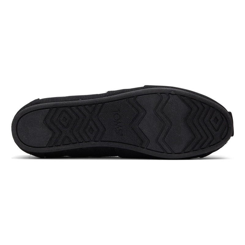 Womens Toms Alpargata Espadrilles - Black with Black
