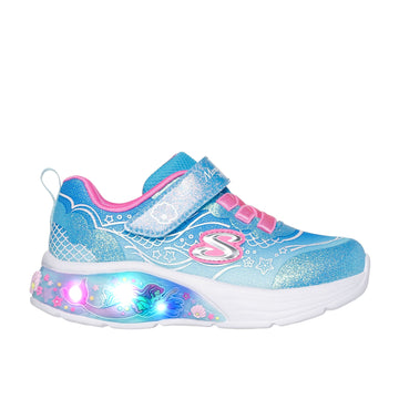 Girls Skechers 303061N Mermaid Sparkle My Dreamers Trainer - Infant - Blue