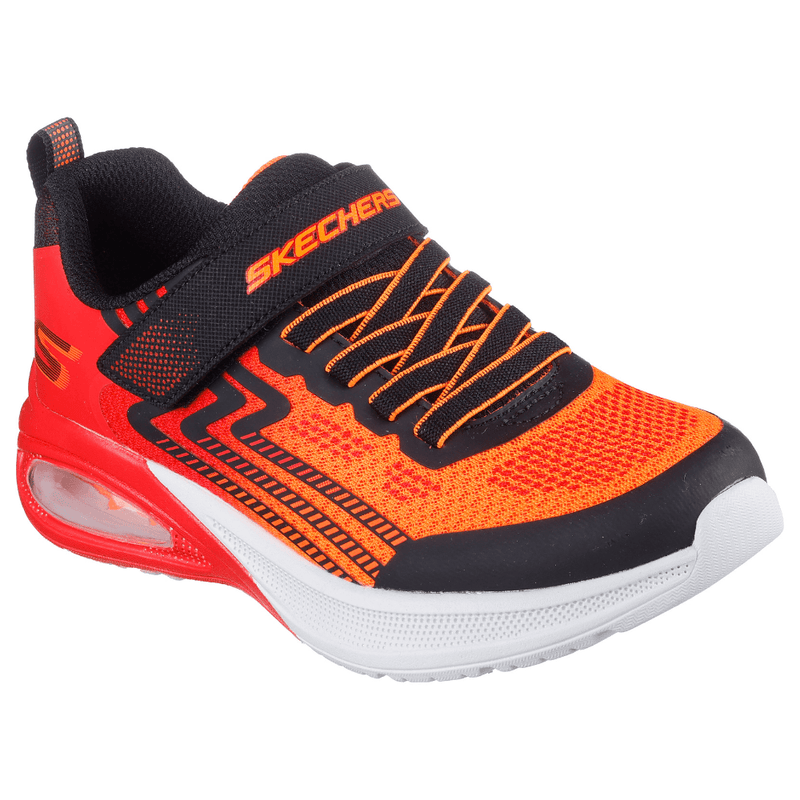 Boys Skechers Microscope Max Advance Trainers - Black
