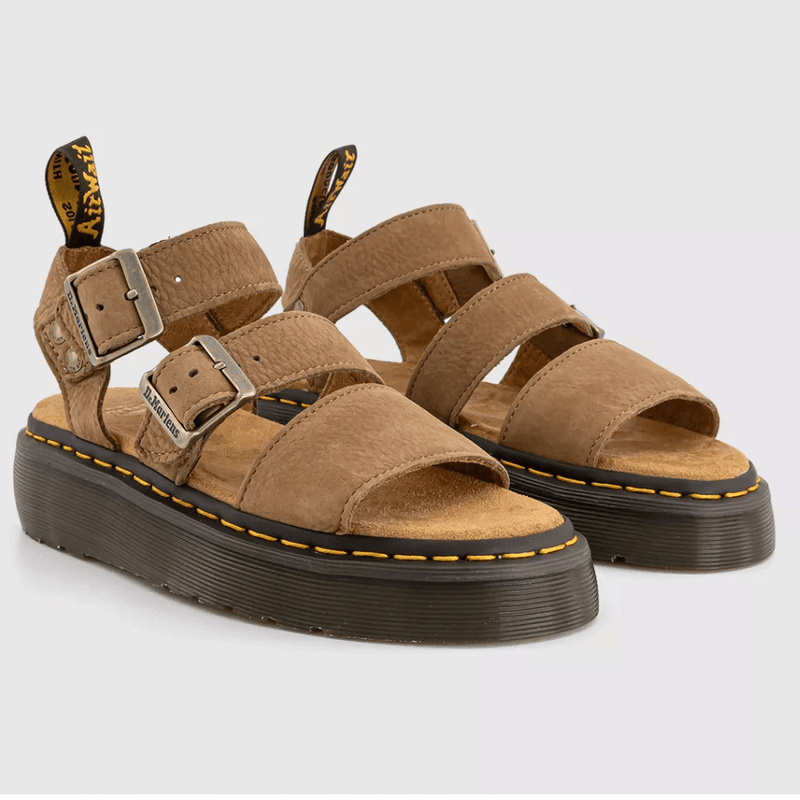 Womens Dr Martens Gryphon Quad Sandals - Tan