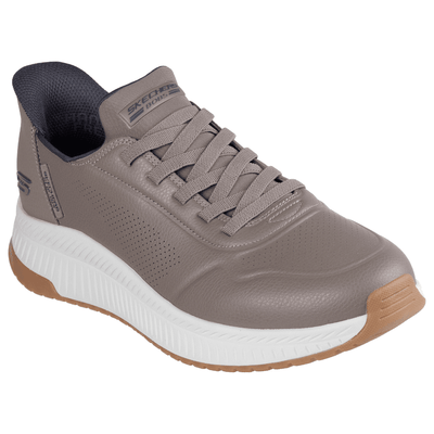Mens Skechers Slip-ins Bobs Sport Squad Chaos Trainers - Taupe