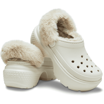 Womens Crocs Stomp Lined Clog - Stucco Natural Beige