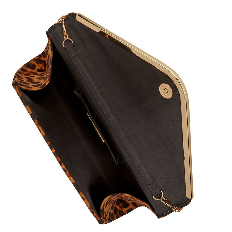 Lotus Sommerton Leopard Brown Microfibre Occasion Bag - Brown