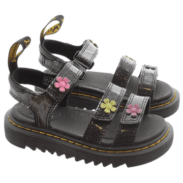 Dr Martens Junior Klaire Coated Sandals - Black