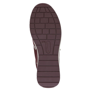 Womens Caprice 23300 Trainers - Bordeaux Combi