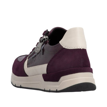Womens Rieker 58902 Trainers - Blackberry