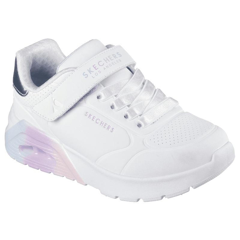 Girls Skechers Uno Lite 2.0 Vivid Trainers - White Multi