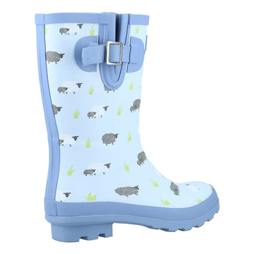 Womens Cotswold Farmyard Mid Wellingtons - Sheep