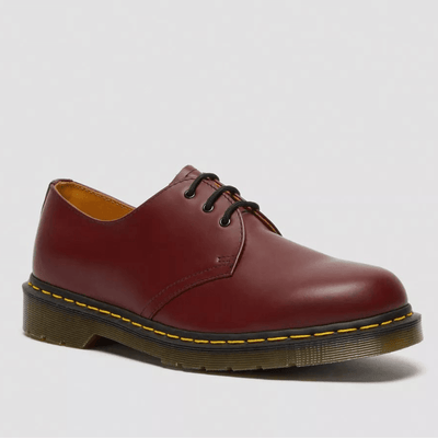 Womens Dr Martens 1461 Tumbled Shoes - Cherry Red