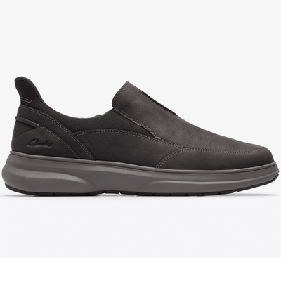 Clarks Mens Mullan Step Slip On Shoes - Dark Brown