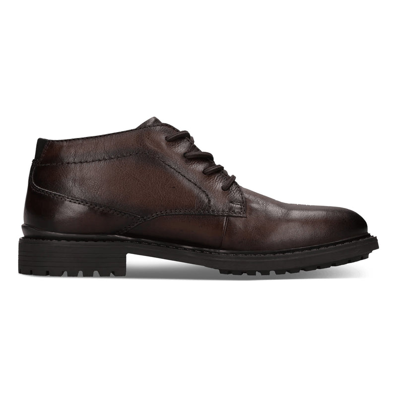 Mens Bugatti AYK30 Formal Lace-up Shoes - Dark Brown