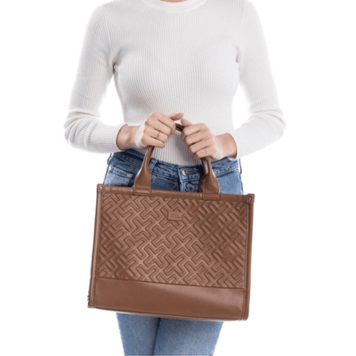 Womens Xti 184331 Camel Embossed Large Tote Bag - Camel