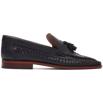 Mens Base London Bracken Navy Loafers - Navy