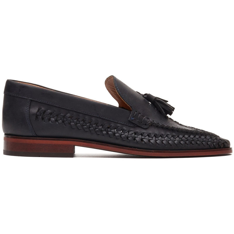 Mens Base London Bracken Navy Loafers - Navy