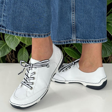 Womens Rieker 55901 White Trainers - White