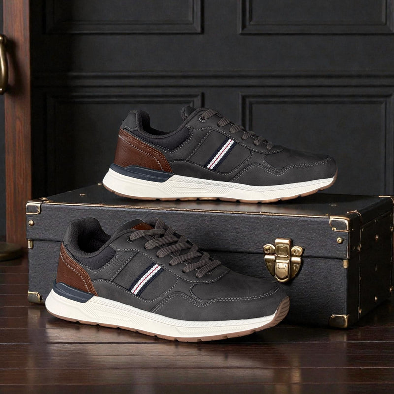 Mens Lloyd & Pryce One Trainers - City Fog