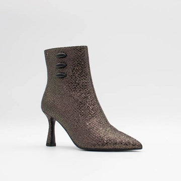 Womens Una Healy Wild Cat Bronze Scale Ankle Boots - Bronze Scale