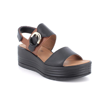 Womens Igi & Co 1164577 Black Wedge Sandals - Black