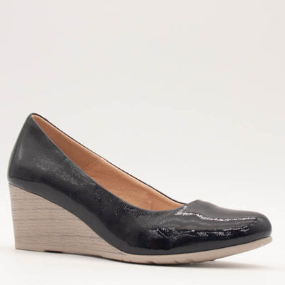 Womens Zanni & Co Ruwais Wedge Shoes - Cobalt