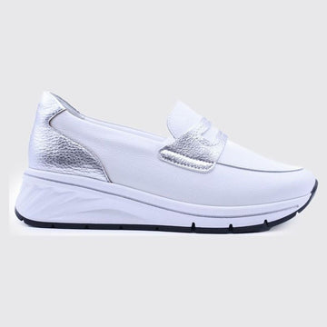 Womens Dubarry Suave Como 6010 White Trainers - White