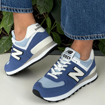 New Balance Women's 574 Trainers - Blue