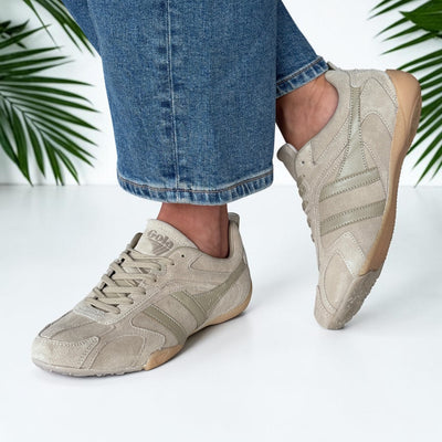 Womens Gola Corva Bone Trainers - Bone