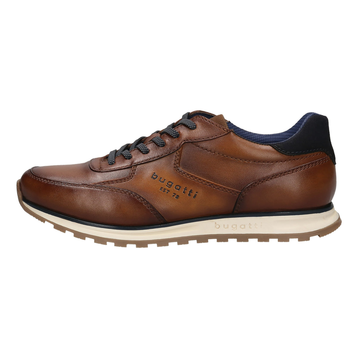 Mens Bugatti A021P Cognac Trainers