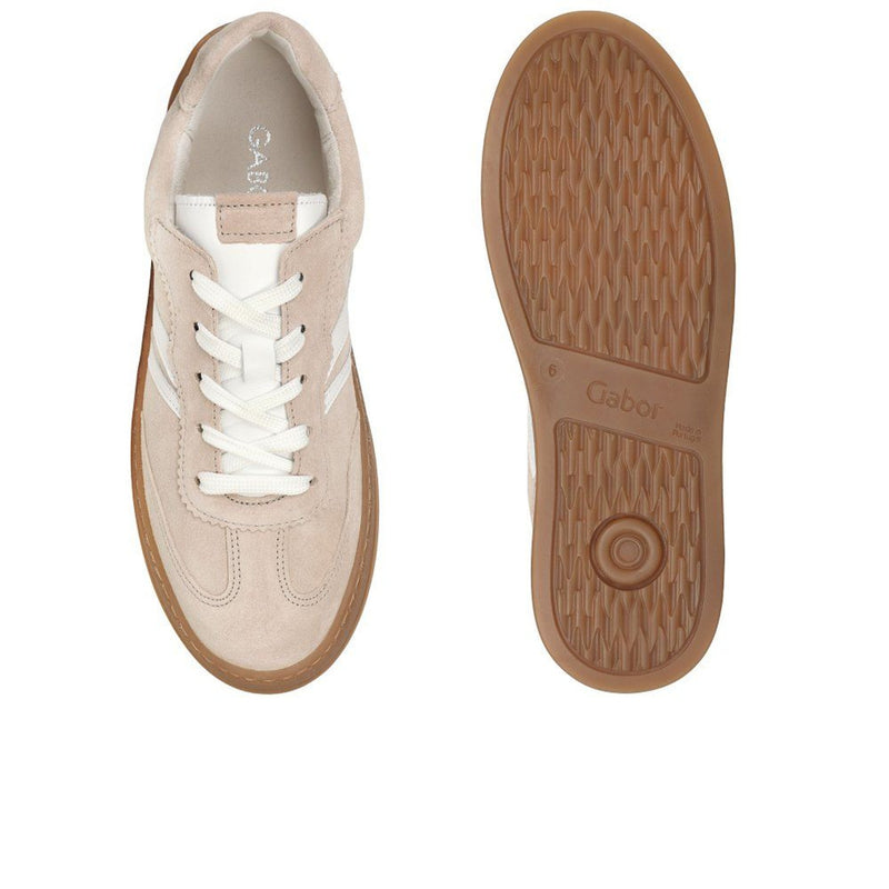 Womens Gabor 86.475 Oat Dahma Rolling Soft Trainers - Oat