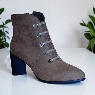 Womens Redz D6036 Taupe Ankle Boots - Taupe