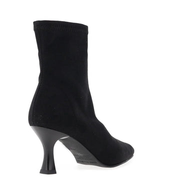 Womens Miss Elastic 78042 Faux Stretch Ankle Boot - Negro
