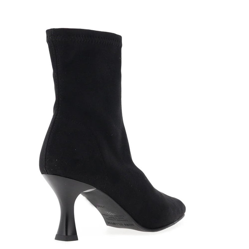 Womens Miss Elastic 78042 Faux Stretch Ankle Boot - Negro