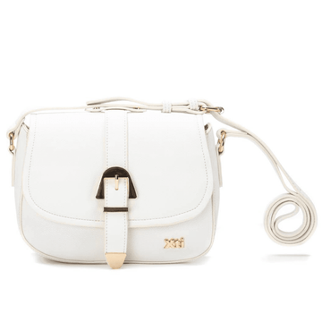 Womens Xti 185460 Buckle Closure Handbag - White