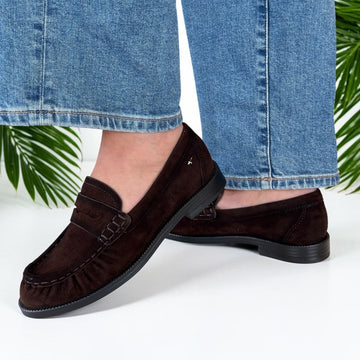 Womens Tamaris 24251 Mocca Loafers - Mocca