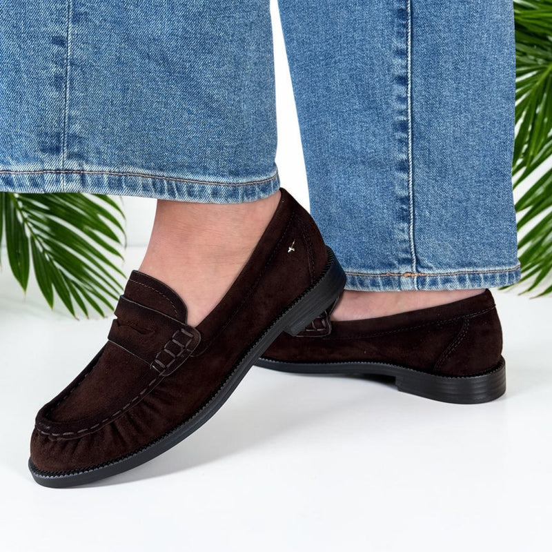 Womens Tamaris 24251 Mocca Loafers - Mocca