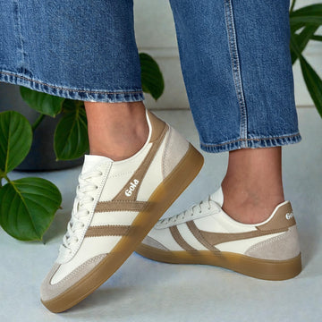 Womens Gola Viper Trainers - Off White