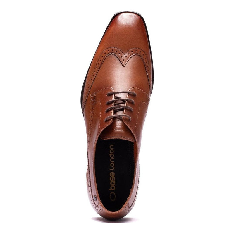 Mens Base London Sloane Waxy Brogues - Tan