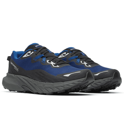 Merrell Mens Agility Trail Waterproof Trainers - Dark Blue and Black
