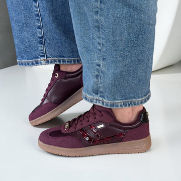Womens Lloyd & Pryce Borland Shiels Cabernet Trainers - Shiels Cabernet